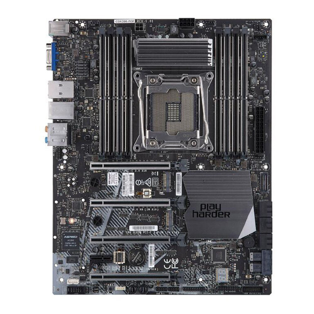 C9X299-PGF Supermicro High-end Desktop Overclock Motherboard i7 i9 X-series Processor LGA-2066 DDR4-2933MHz PCI-E3.0 M.2 U.2 Full Tested Working