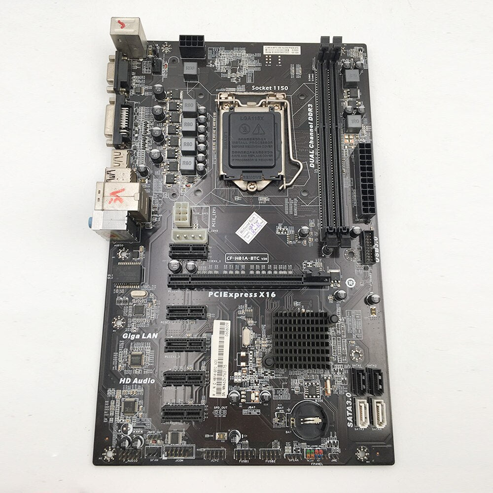 CF-H81A-BTC Motherboard 6GPU 6PCI-E LGA 1150 DDR3 H81 Full Tested Working