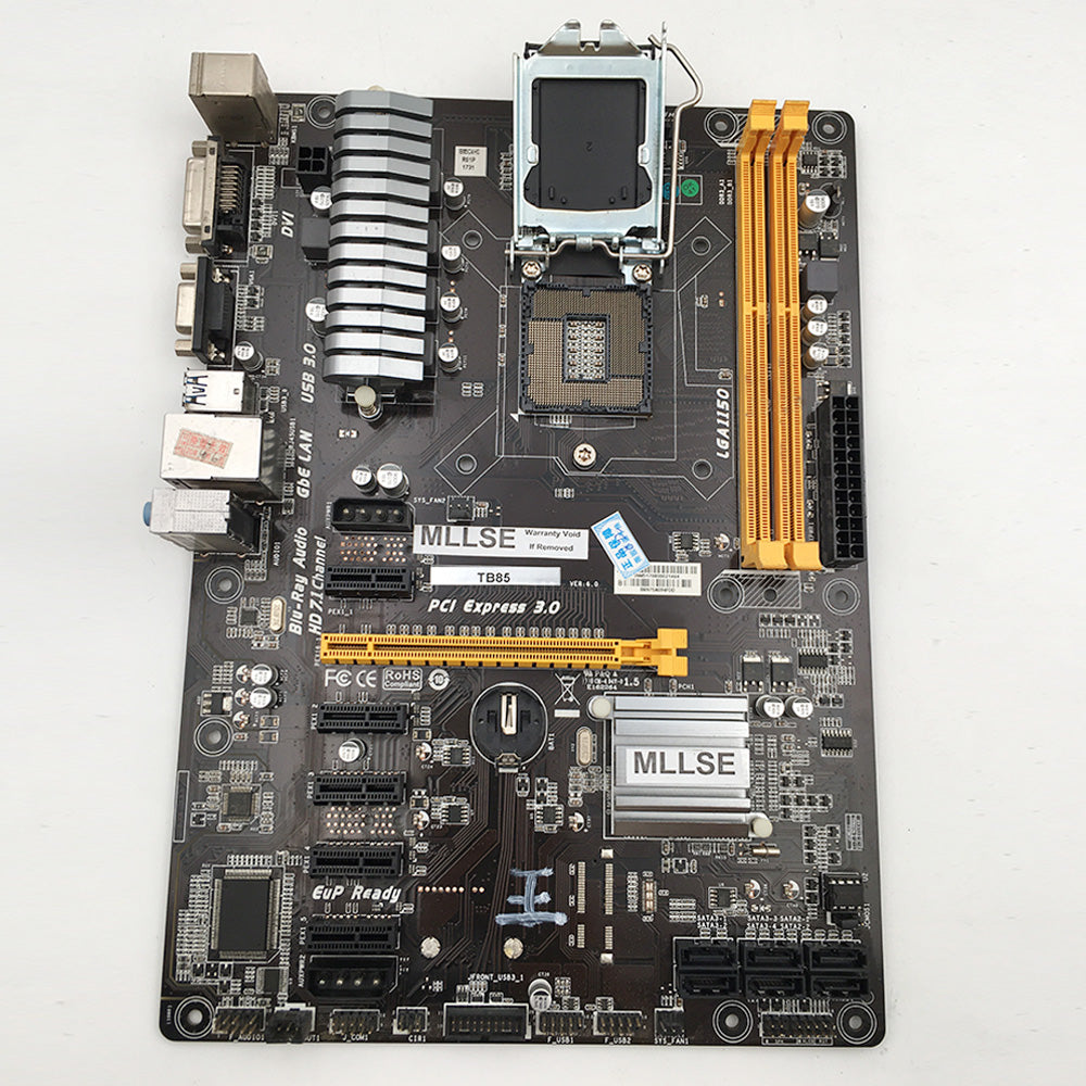 Biostar TB85 Professional Desktop Motherboard 6GPU 6PCI-E B85 LGA 1150 DDR3 16GB SATA3 USB2.0 USB3.0 Full Tested Working