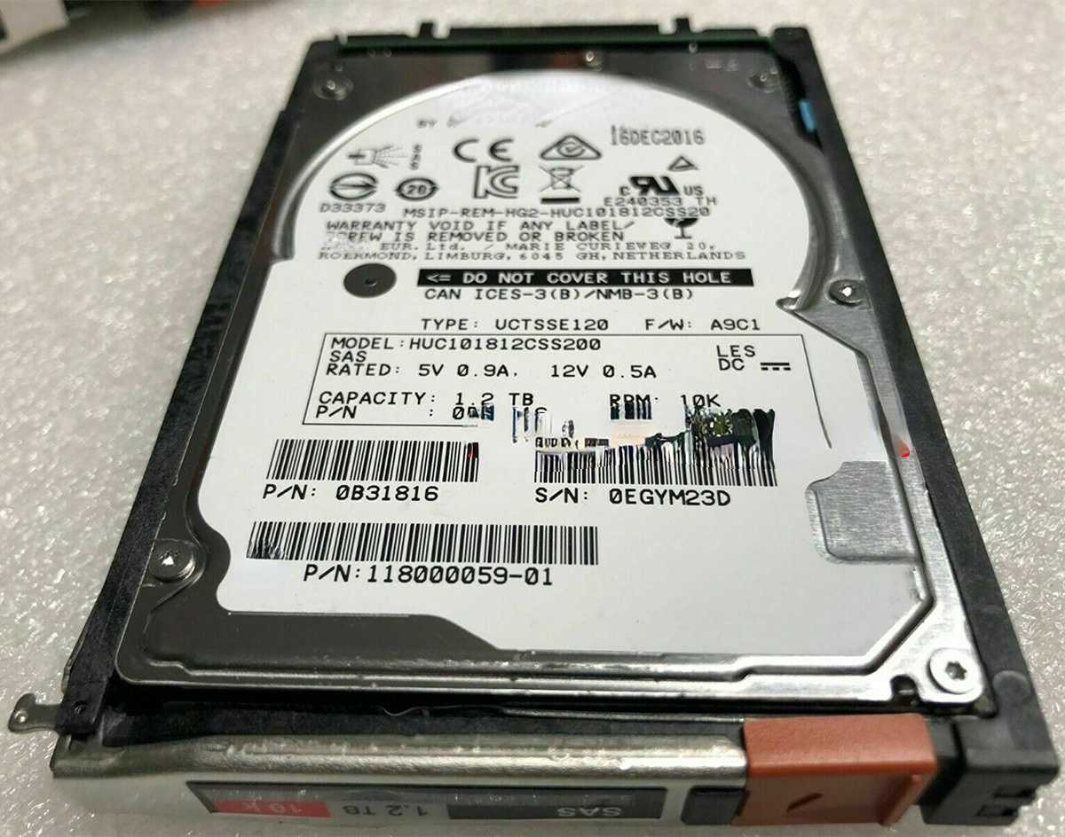 EMC V4-2S10-012 005051469 1.2T 10K SAS 2.5 VNX5400/5600 Hard Drives Full Tested Working