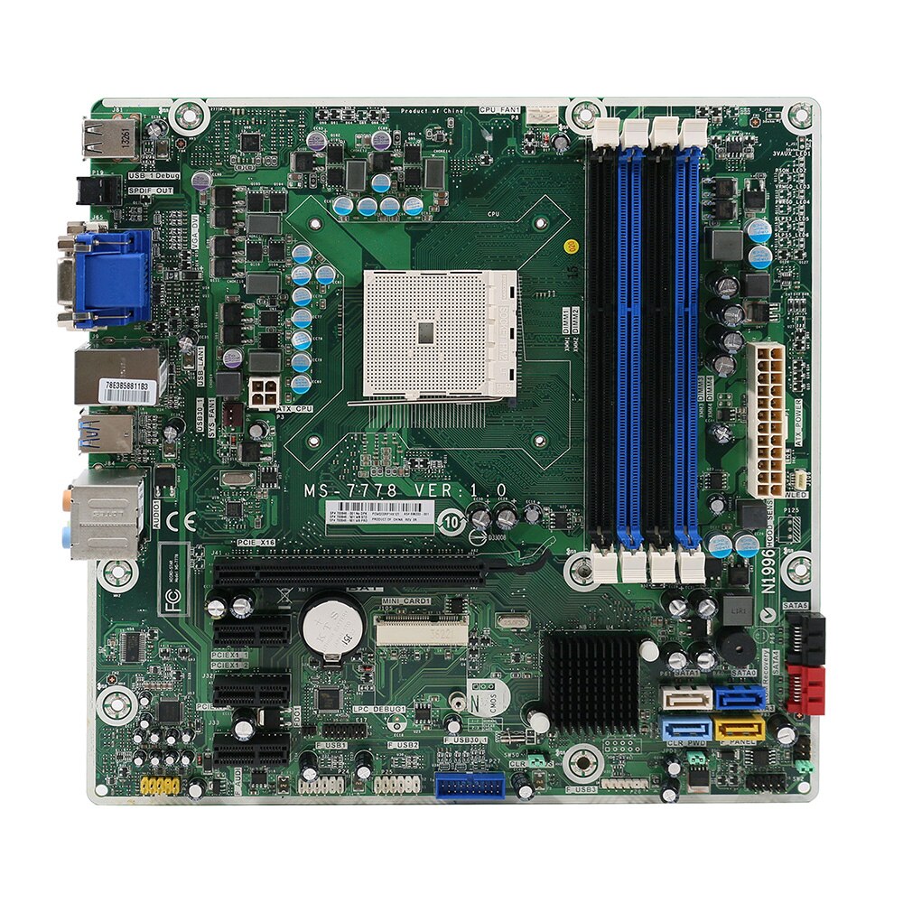 HP Pro 3400 3515 PC Desktop Motherboard MS-7778 700846-001 696333-001 FM2 Full Tested Working