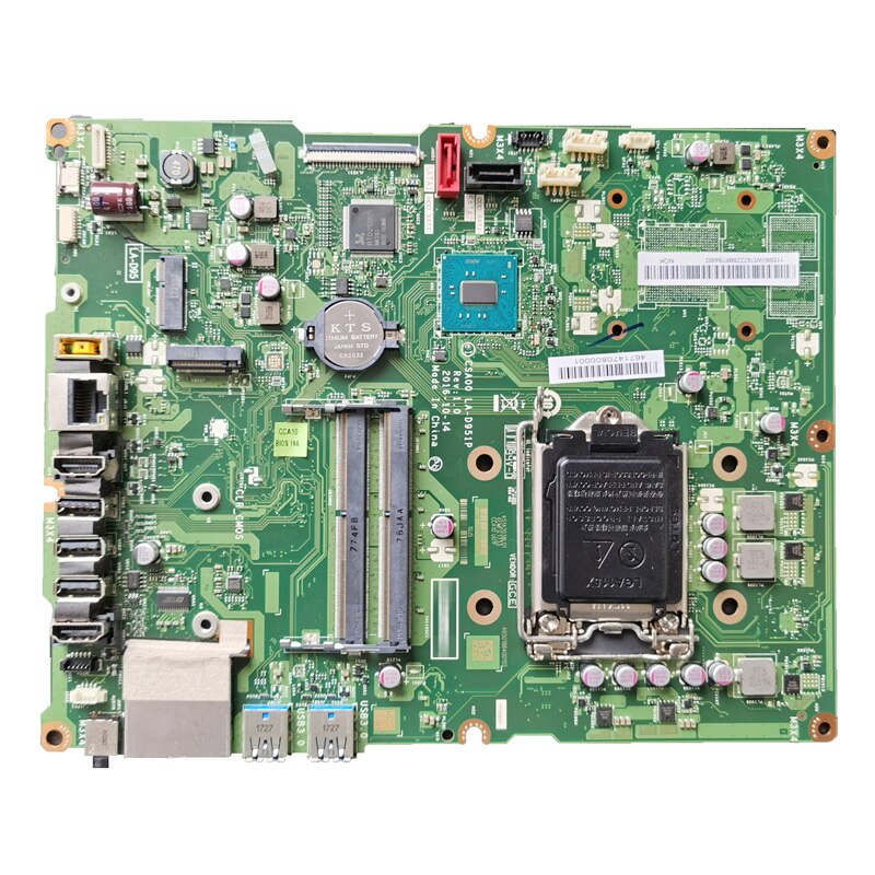 Lenovo 510-23ISH S5250 AIO All-in-one Motherboard LA-D951P LA-D952P 00UW376 Full Tested Working