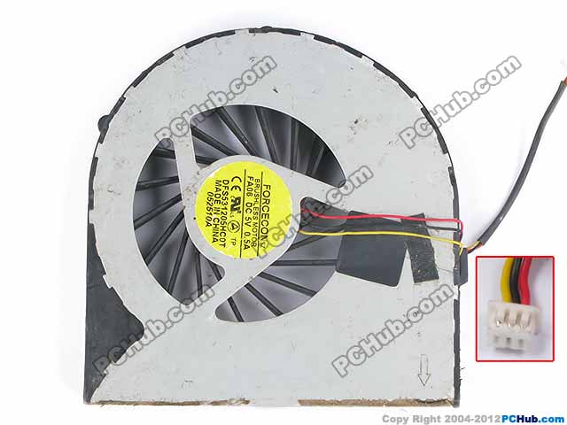 Forcecon dfs531205hc0t fa06 notebook fan 5v 0.5a