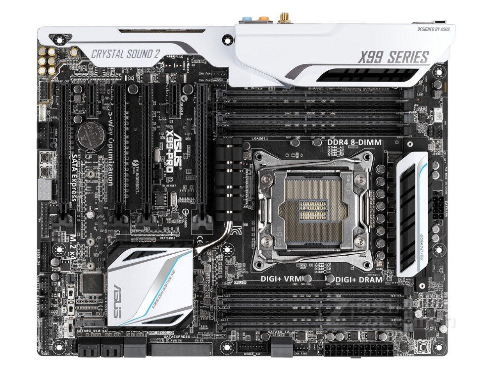 Carte mère pour ASUS X99-PRO DDR4 LGA 2011-V3 USB2.0 USB3.0 cartes 64GB X99 carte mère de bureau