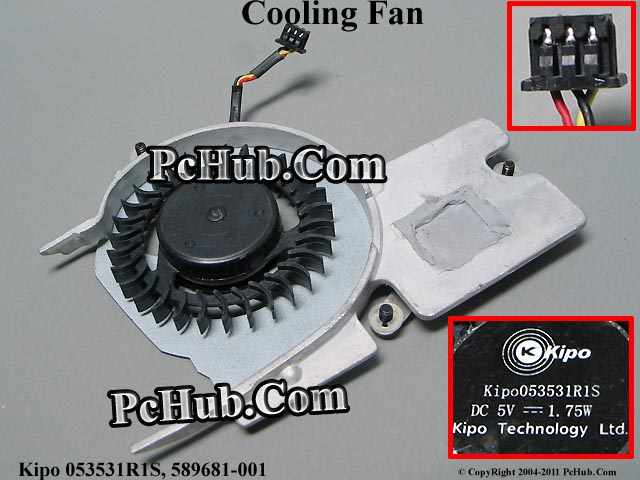 Kipo 053531r1s 5v 1.75a notebook fan