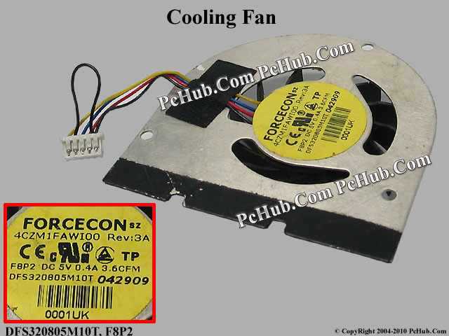 LAPTOP CPU FAN FOR Dell Latitude 2100 R778N CPU Cooling Fan DFS320805M10T F8P2 G50X05DS1AD-57T111