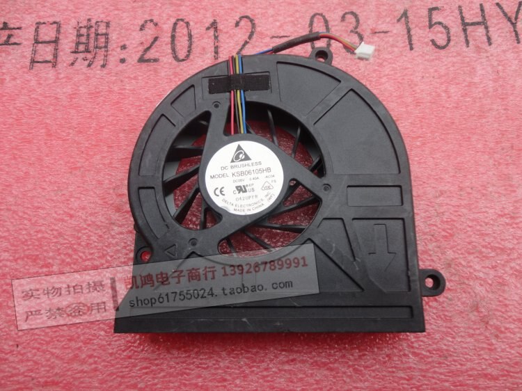 Laptop CPU fan for Toshiba Satellite C655 C655D C650 L650 CPU Cooling Fan 4PIN KSB06105HB AG1S