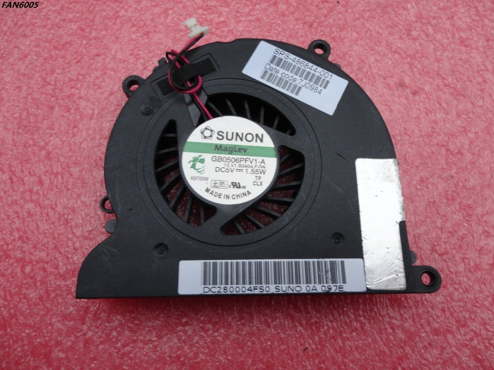 Laptop CPU cooling fan for HP DV4 DV4-1000 DV4-1220 DV4T CQ40 CQ45 P/N KSB0505HA-7K88 486844-001 DC280004FD0 2pins