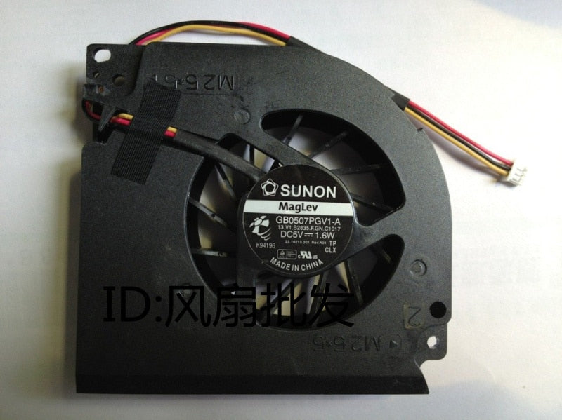 Laptop CPU cooling fan for fujitsu siemens esprimo mobile v5545 V5505 V6505 V6535 V6545 V4454 C45 GB0507PGV1-A 5v 1.6W 3PIN