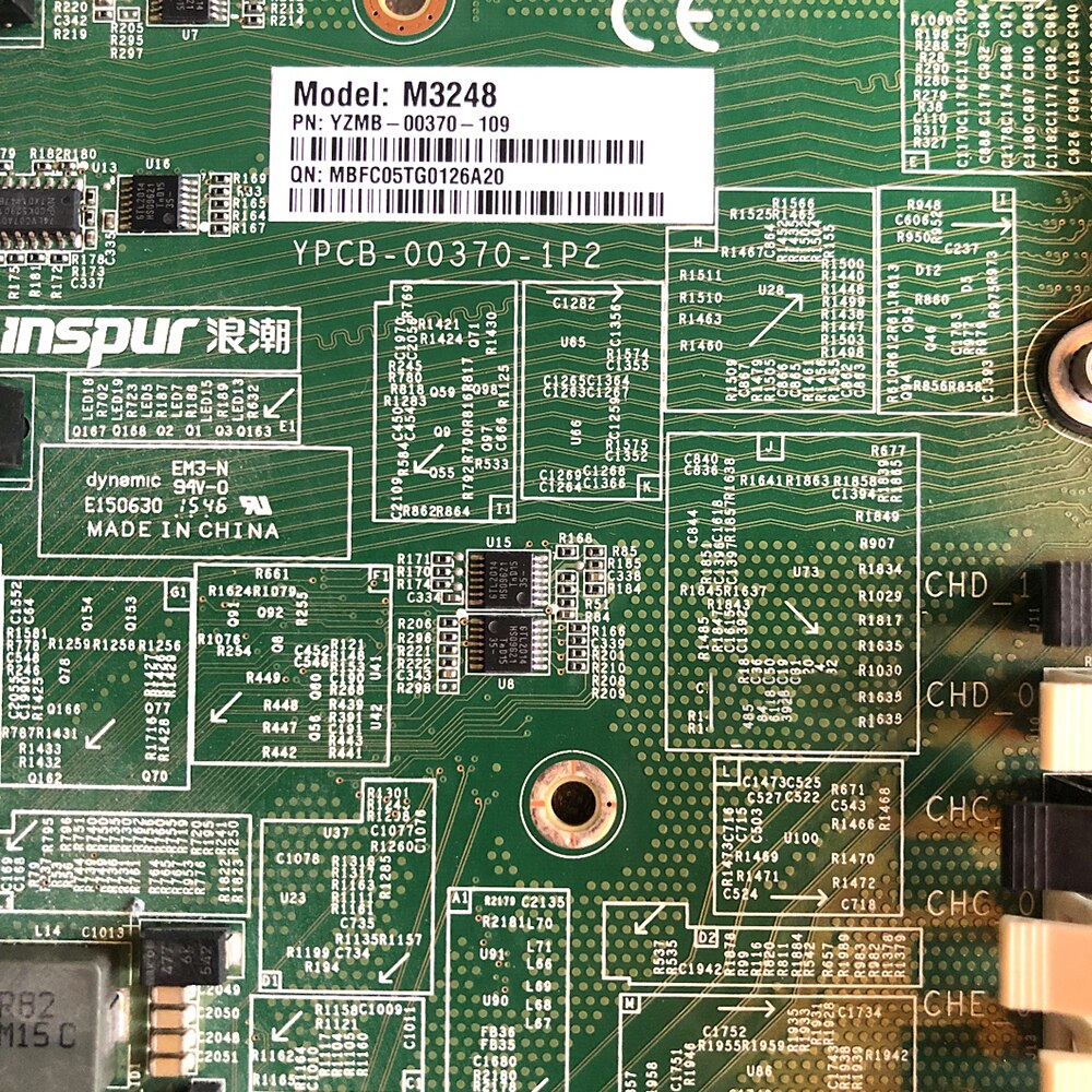 M3248 YZMB-00370-109 YPCB-00370-1P2 Inspur SA5112M4 Server Motherboard Full Tested Working