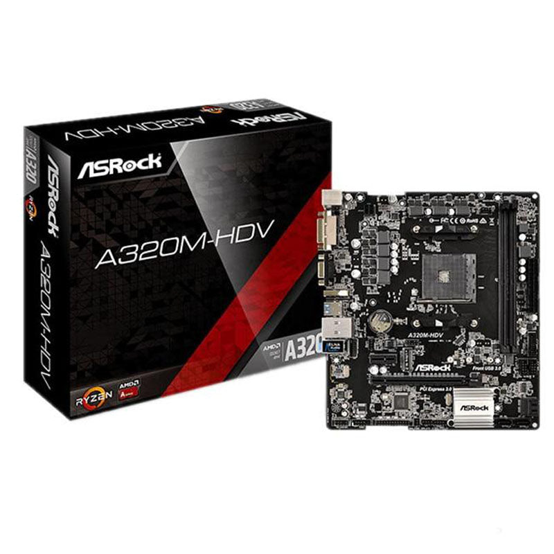 ASRock A320M-HDV desktop motherboard Game Support AMD AM4 Desktop