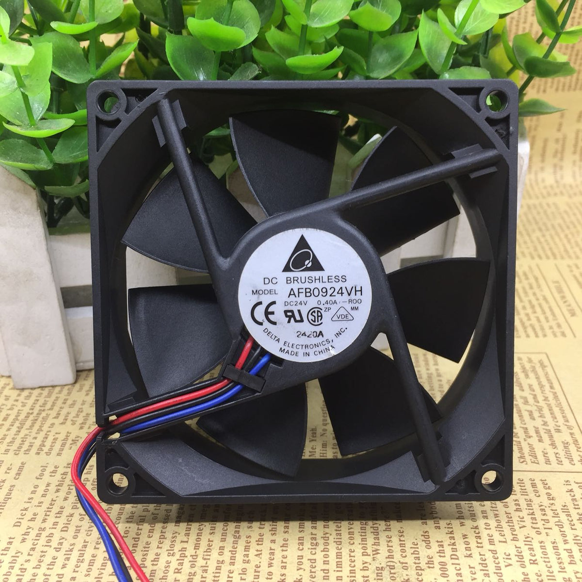Delta AFB0924VH 9025 9CM 24V 0.4A Inverter Double Ball Cooling Fan
