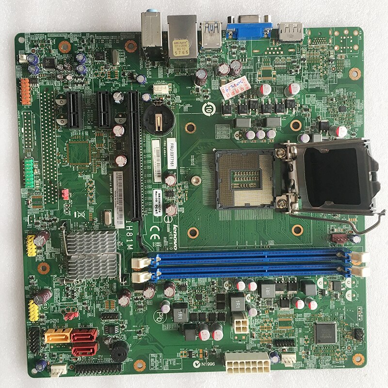 PC Desktop Motherboard Lenovo ThinkCentre E73 IH81M H81 03T7161 00KT254 00KT255 System Board Full Tested Working