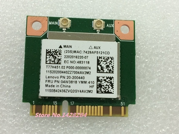 for AZUREWAVE AW-NB159H RTL8723BE Wifi Bluetooth Network Cards For Lenovo Thinkpad E440 E540 S440 S540 FRU 04W3813