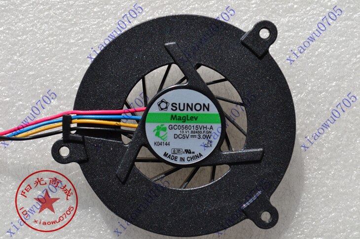 Laptop CPU Cooling Fan for ASUS F3J A8 A8J Z99 X80 N80 F8S Z53 M51 4 pin GC056015VH-A 13.V1.B2433.F.GN