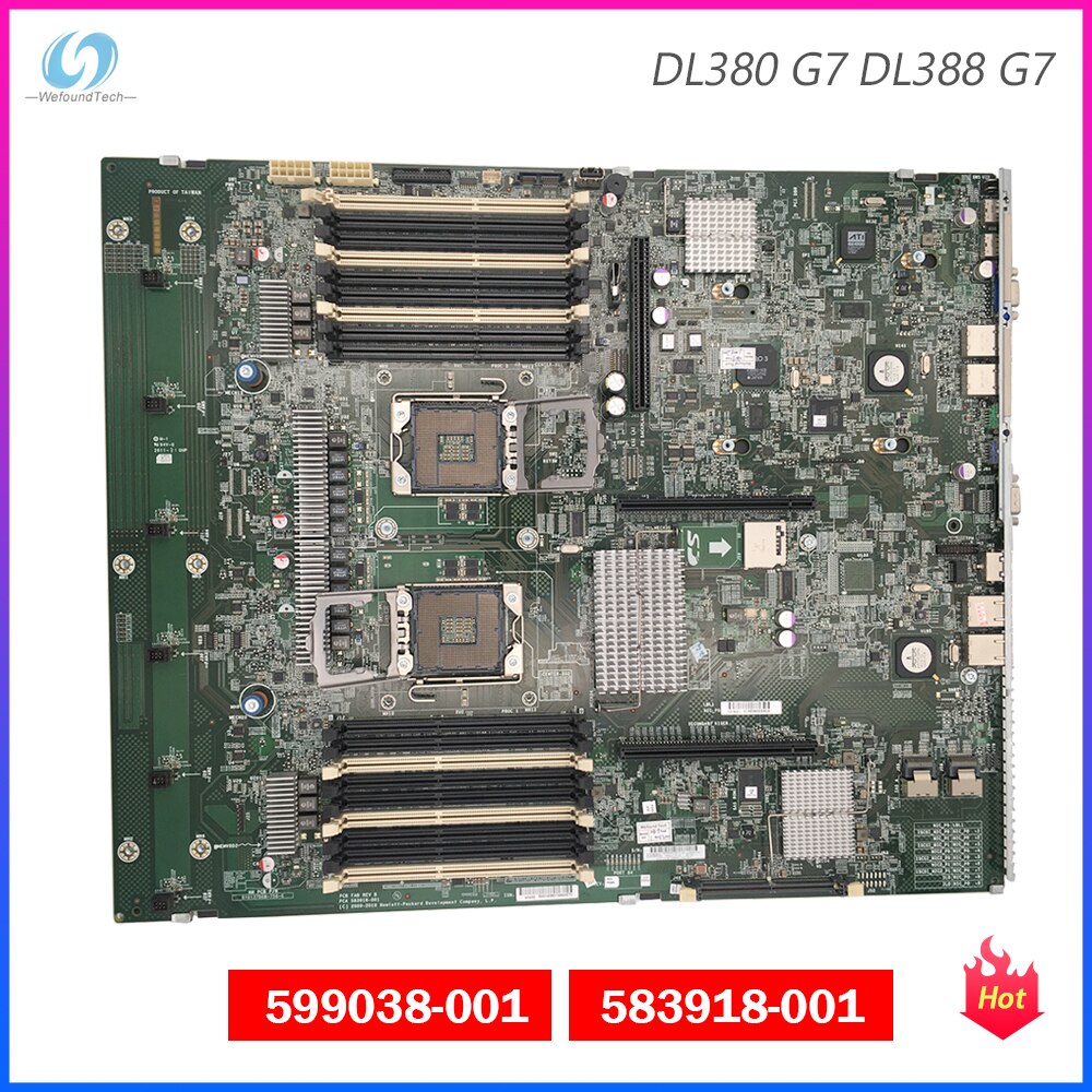 Server Motherboard HP DL380 DL388 G7 599038-001 583918-001 Full Tested Working