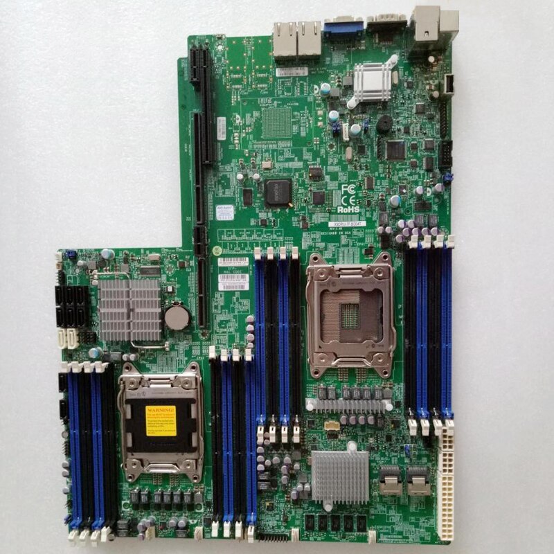 Two-way SuperMicro Server Motherboard X9DRW-7F-BO04T LGA2011 Support E5-2600V2 Full Tested Working