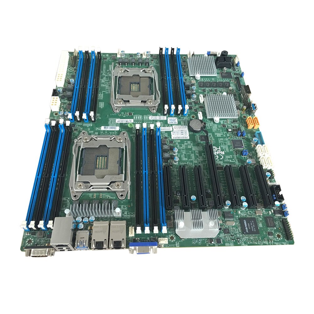Two-way SuperMicro X10DRH-CT Server Motherboard C612 X99 2011-V3 Full Tested Working