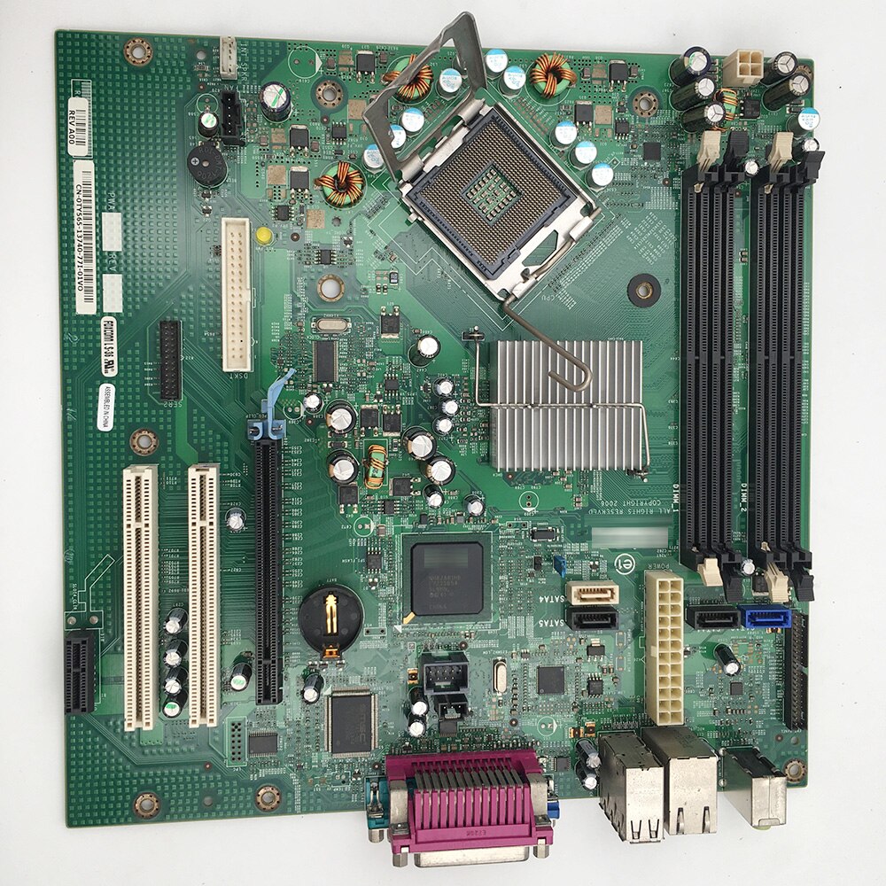 Ty565 DELL Desktop Motherboard Optiplex 745 MT Socket 775 DDR2 BTX TY565 RF703 KW626 HR330 Full Tested Working