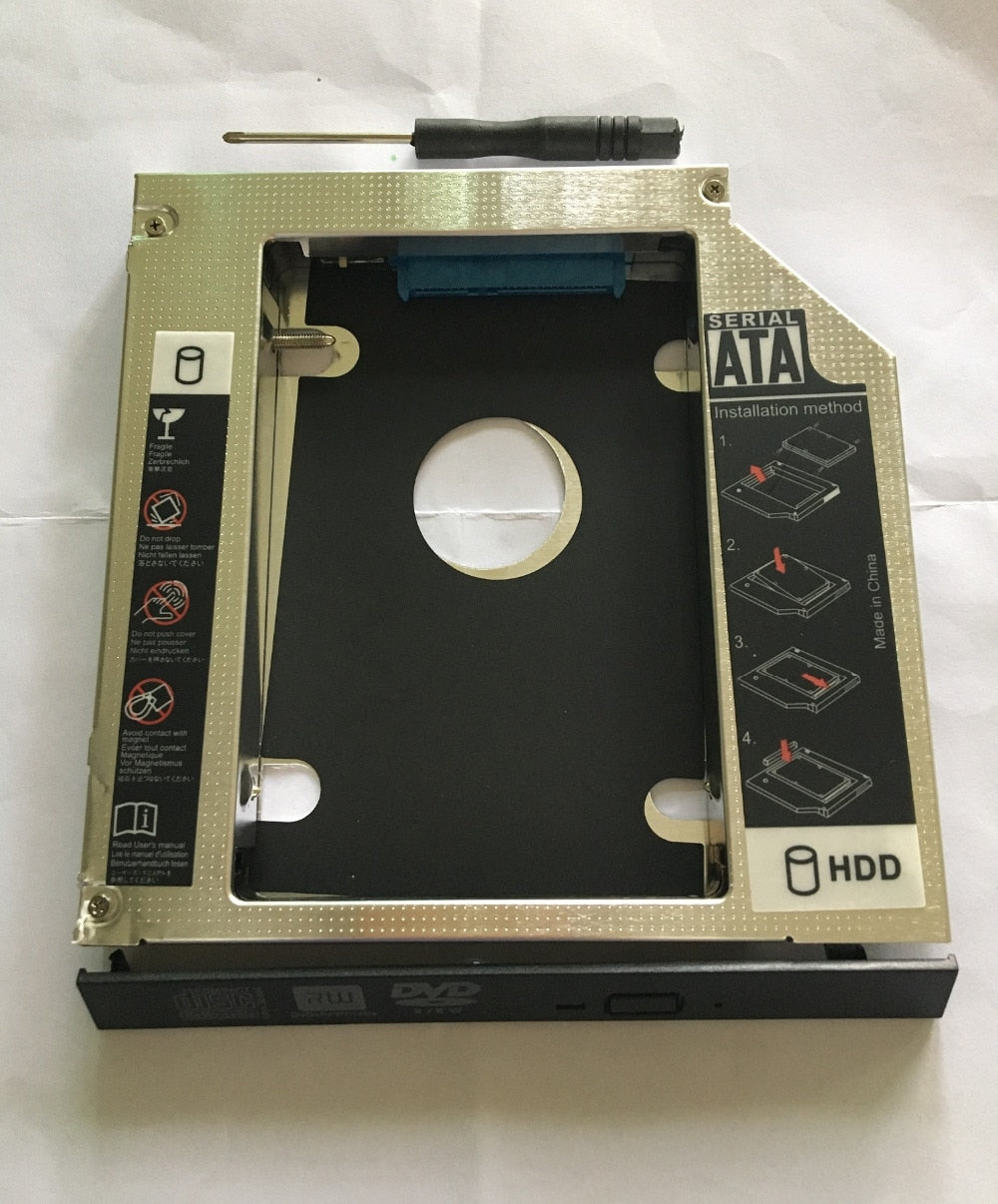 12.7mm SATA 2nd HDD SSD Hard Drive Caddy for Asus F551 F551C F551CA F551MA F551MAV