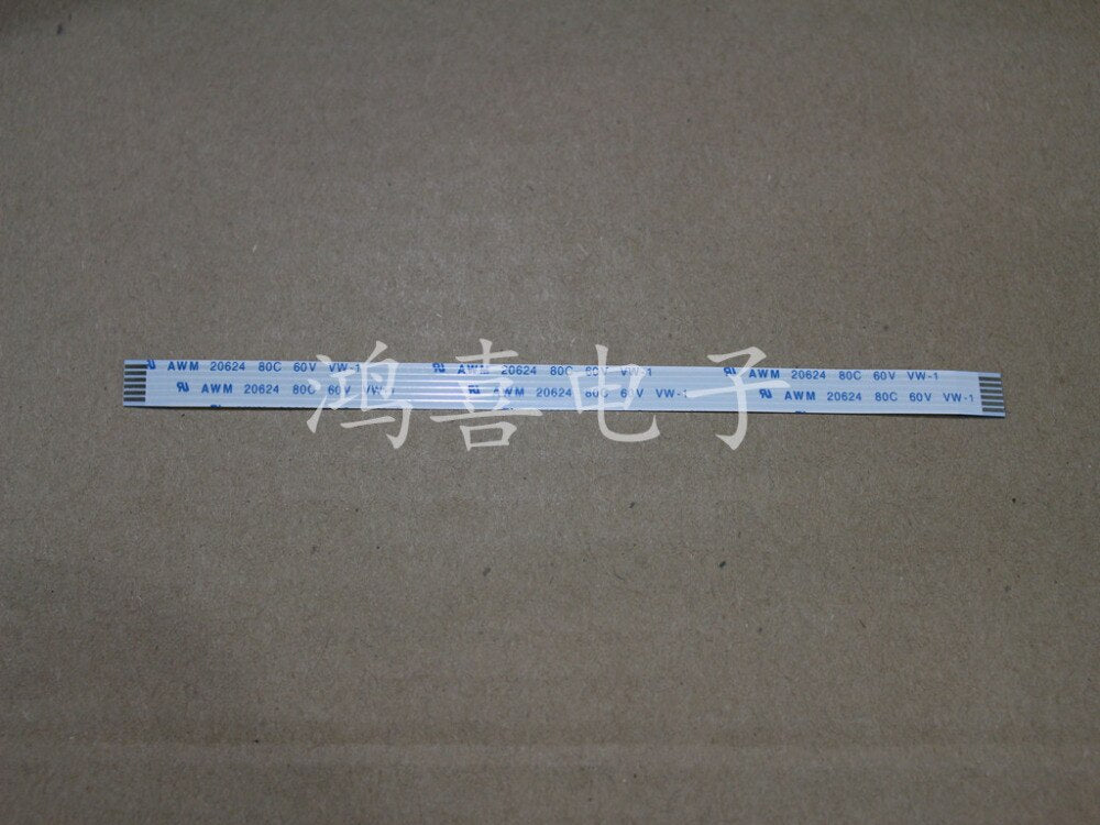 10Pcs FFC FPC Flexible Cable 1.0mm Pitch 6 Pins Length 150mm Forward AWM 20624 80C 60V VW-1
