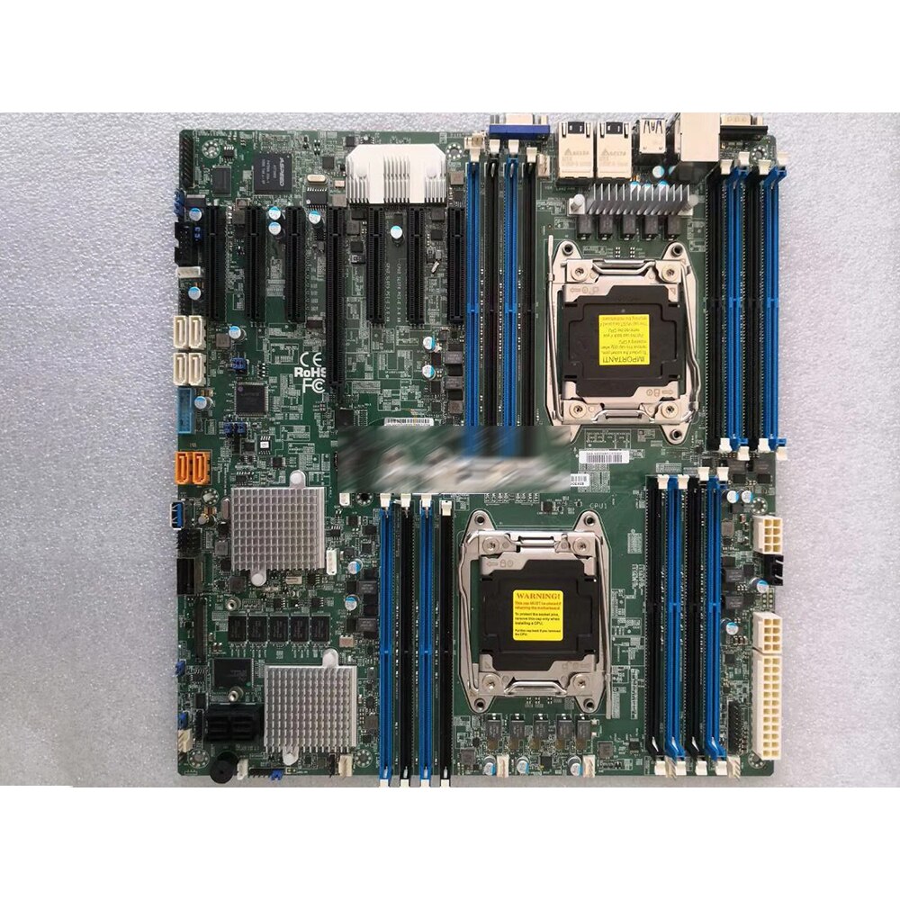 X10DRH-CT Supermicro Server Motherboard E5-2600 v4/v3 Family Dual Port 10GBase-T SAS3 (12Gbps) IPMI 2.0 LGA2011 DDR4 Full Tested Working