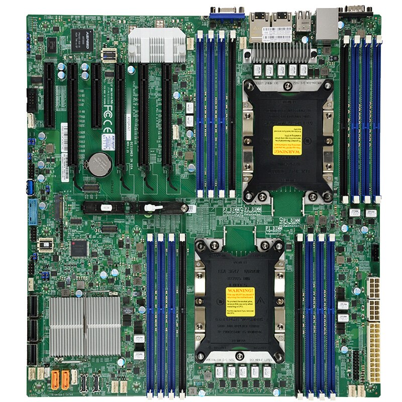 X11DPi-NT Supermicro Two-way Server Motherboard C622 LGA3647 DDR4 Dual 10-Gigabit Electrical Port Full Tested Working