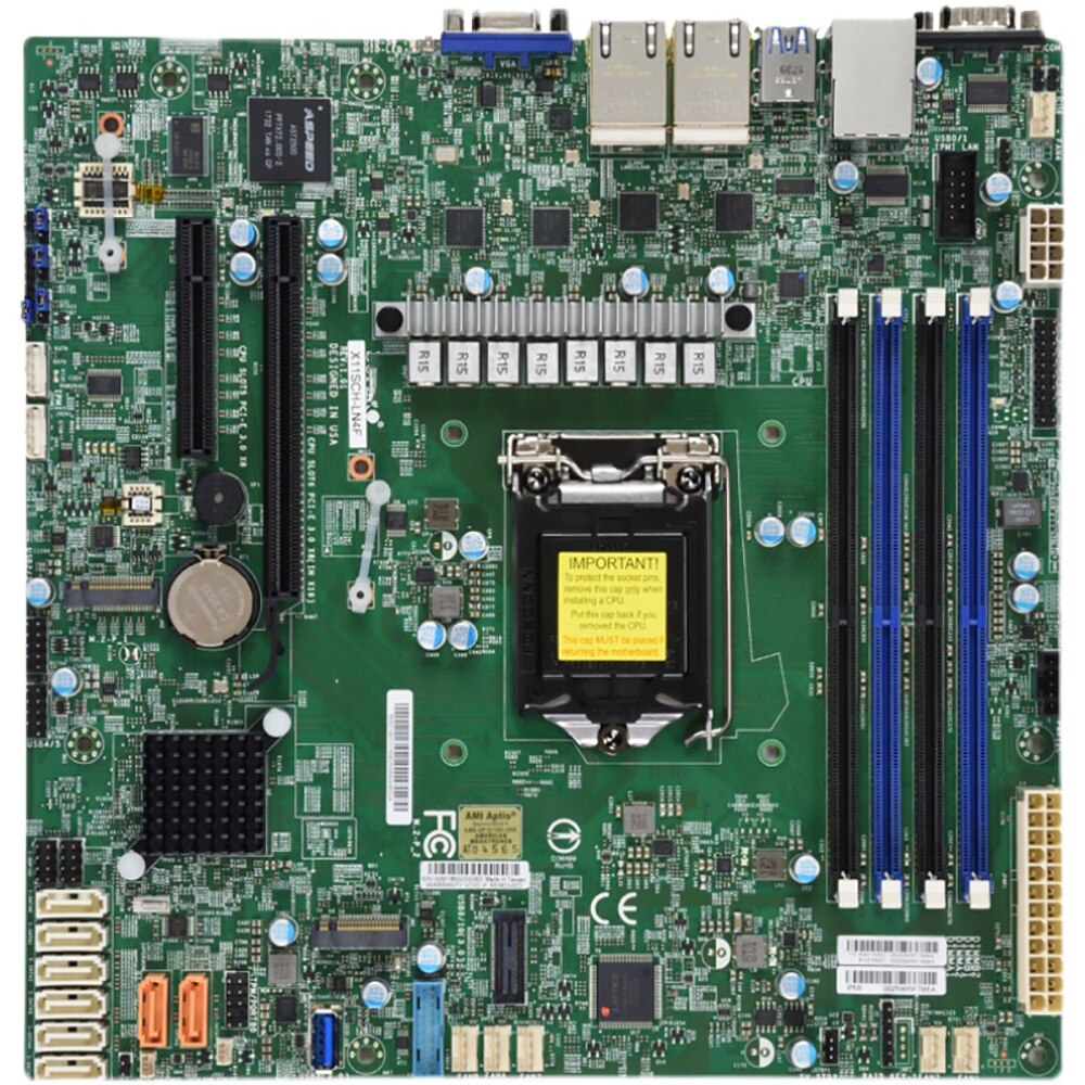 X11SCH-LN4F Motherboard Supermicro Single Server E-2100 E-2200 C246 SATA3 (6Gbps) LGA-1151 Full Tested Working