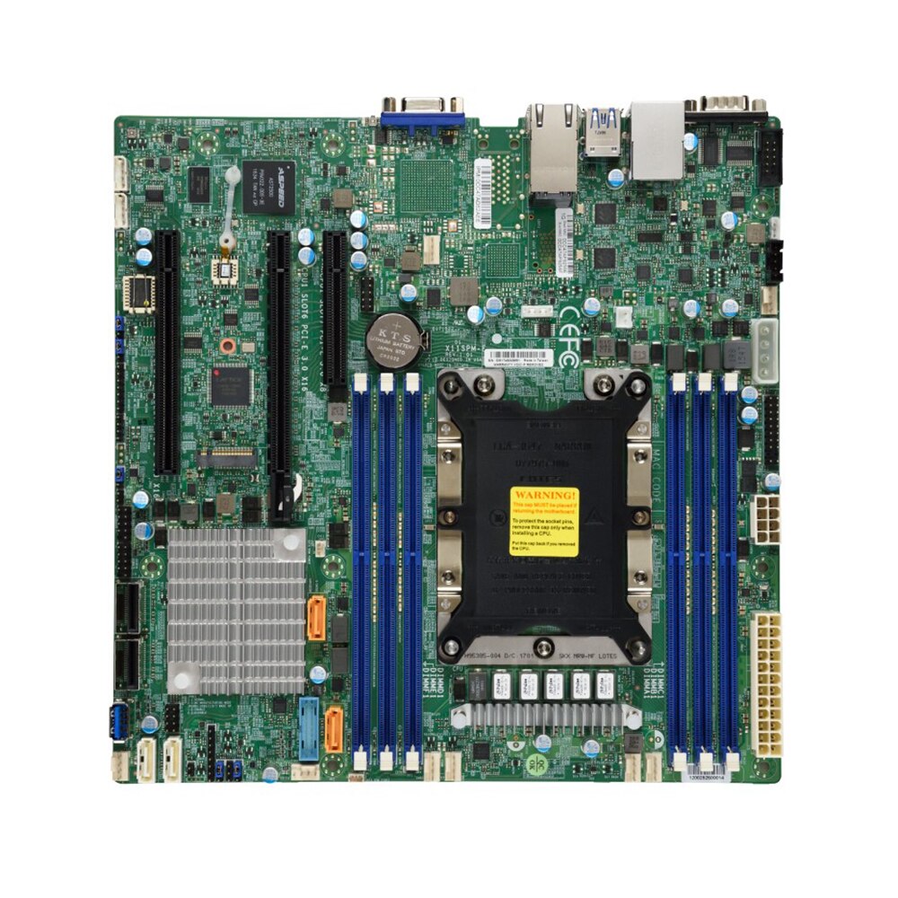 X11SPM-F Industrial Package Motherboard Supermicro Single Server C621 MicroATX GbE LAN SATA3 (6Gbps) DDR4 LGA-3647 Full Tested Working