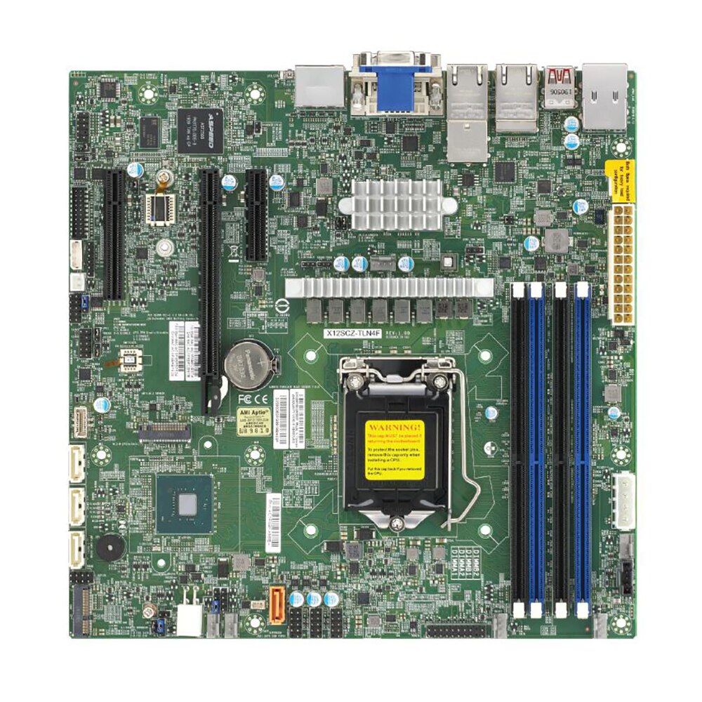 X12SCZ-TLN4F Industrial Package Motherboard Supermicro Single-socket Server 10th Generation i3 i5 i7 i9 W-1200 LGA-1200 Full Tested Working