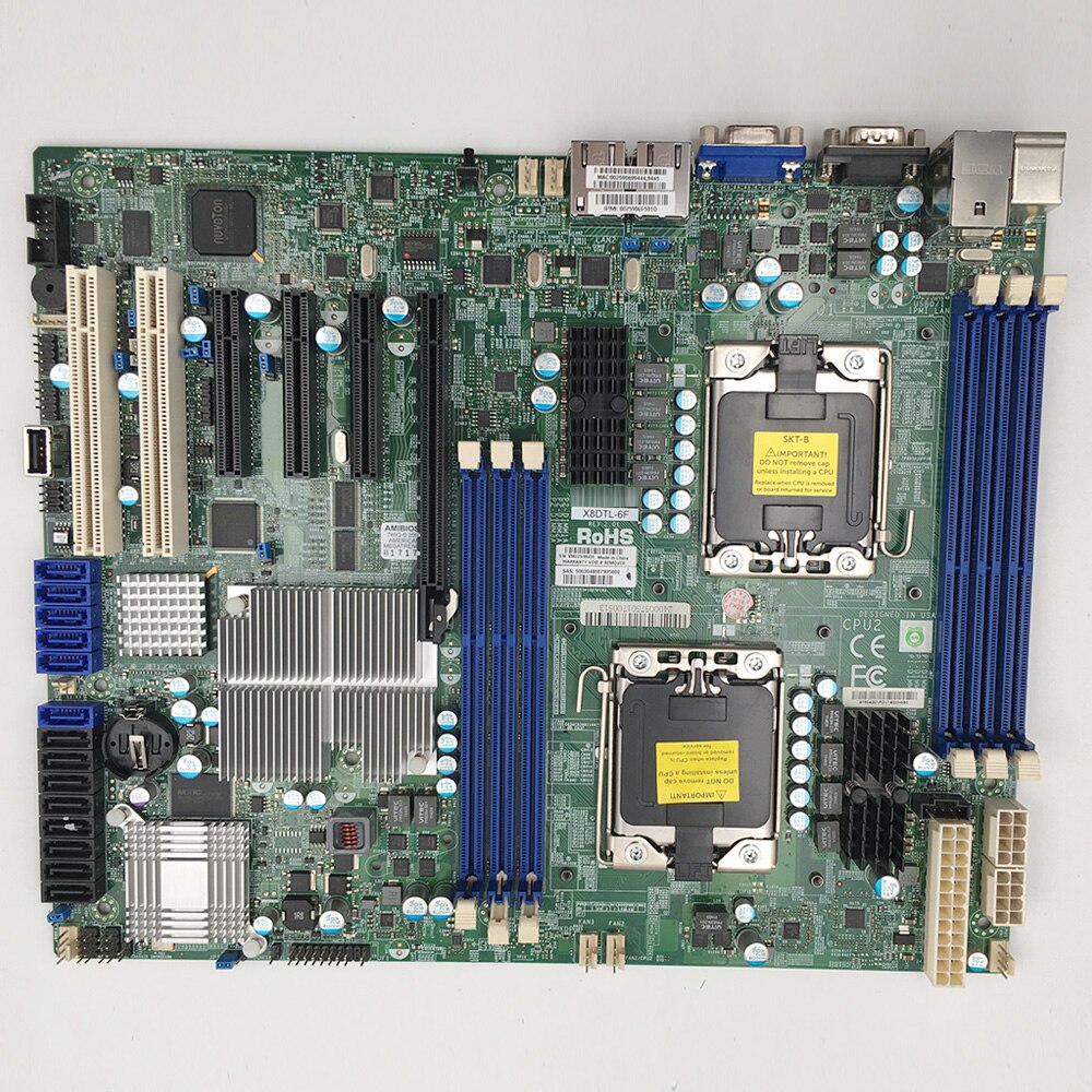 X8DTL-6F Workstation Motherboard LGA1366 X58 Game Hang Up Full Tested Working