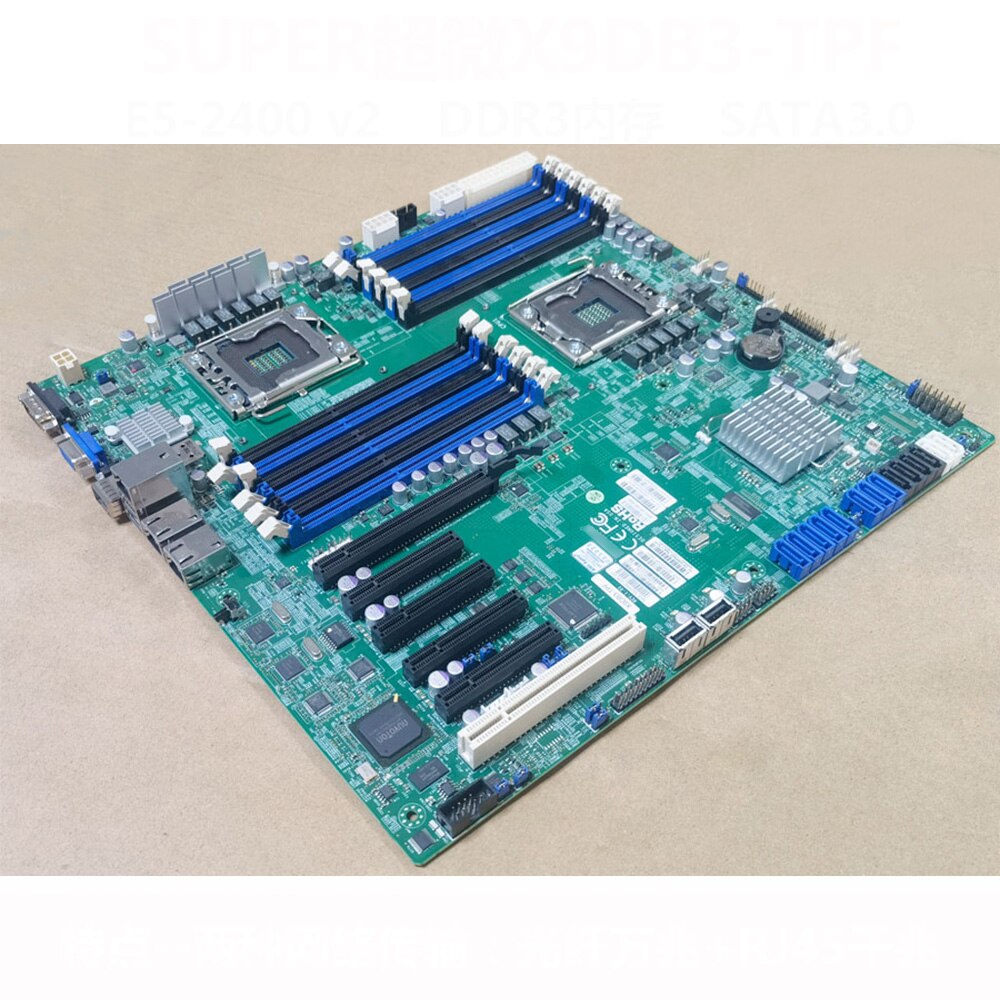 X9DB3-TPF SuperMicro Server Motherboard E5-24 V2 LGA1356 X79 Full Tested Working
