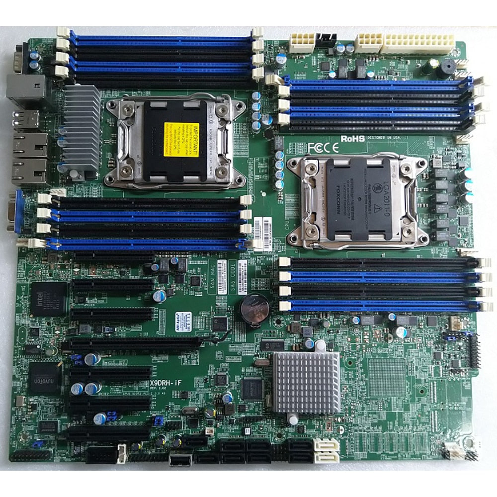 X9DRH-iF Motherboard Support E5-2600 V1/V2 Family ECC 1 PCI-E 3.0 x16 And 6 PCI-E 3.0 x8 LGA2011 DDR3 Full Tested Working