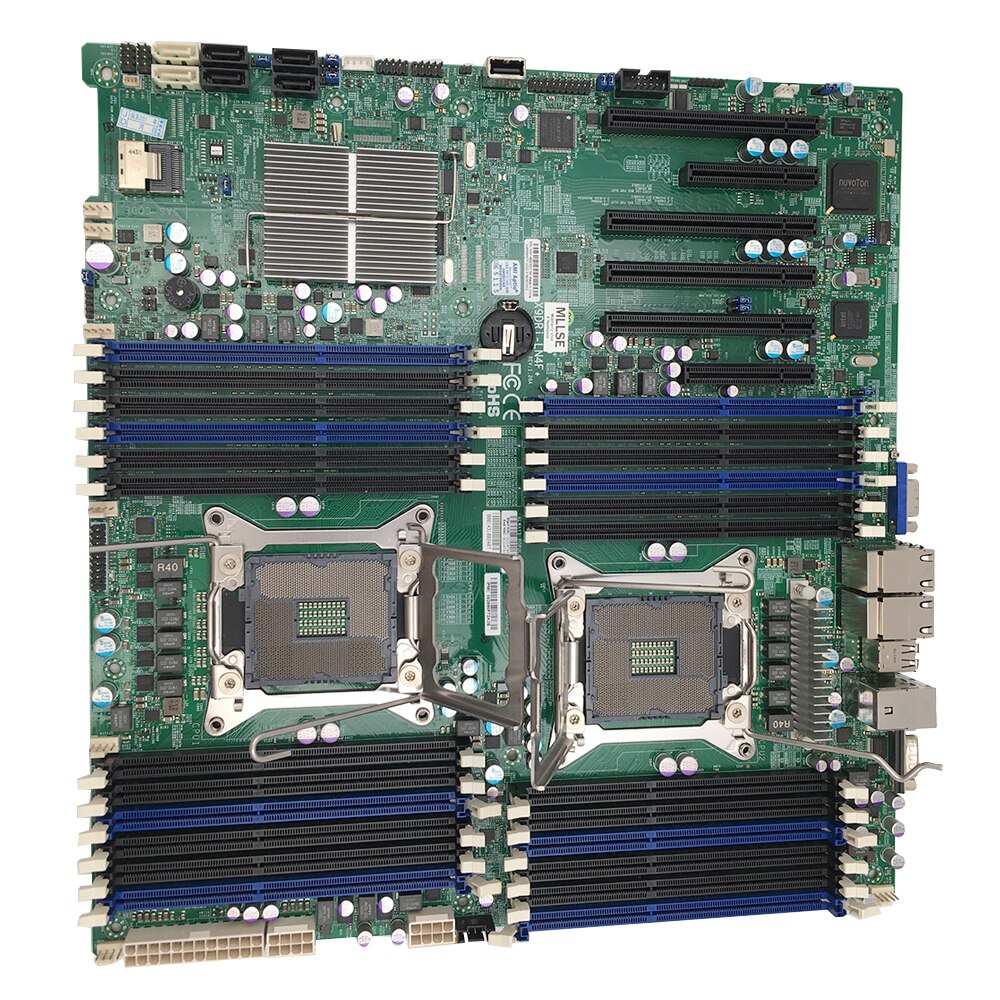 X9DRI-LN4F+ Supermicro Server Dual-Way X79 Motherboard X9DRI-LN4F+ Supports V2 CPU C602 Chip 2011 Full Tested Working