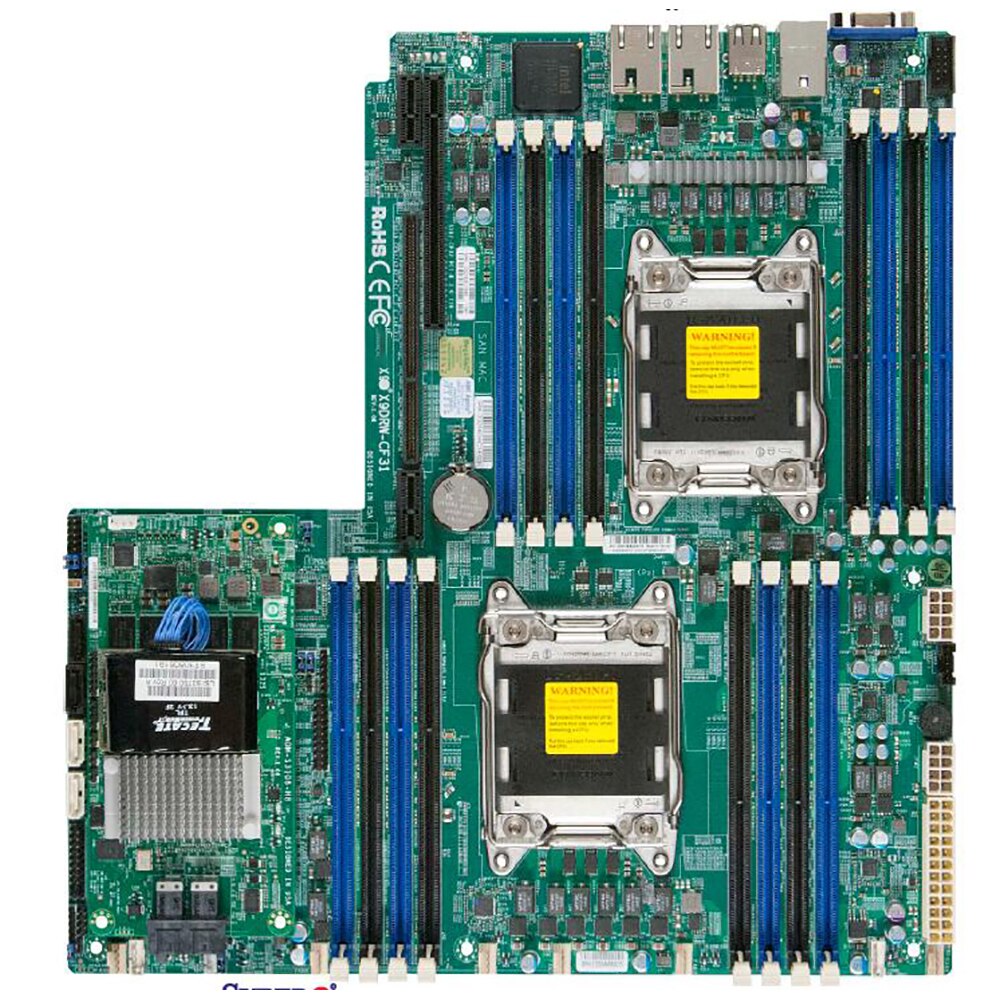 X9DRW-CF31 Supermicro Server Motherboard Xeon E5-2600 V1/V2 Family LGA2011 DDR3 8x SAS3 (12Gbps) Ports via AOM Full Tested Working