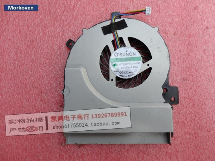 laptop CPU cooling fan for Asus K55V K55VD K55A K55VJ K55VM K55VS K55XI A55V A55A A55VD Cooler UDQFZJA05DAS MF75090V1-C170-S99