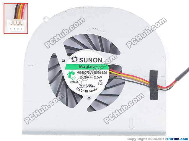 laptop CPU cooling fan for LENOVO U460 U460A U460A-ITH U460A-PSI (SUNON:MG60070V1-B050-S99)
