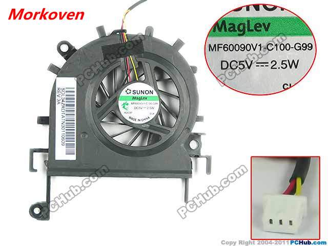 laptop CPU cooling fan cooler for Acer eMachines E732 E732Z E732ZG E732G MF60090V1-C100-G99 DFS531305M30T FA7D AB7305HX-G03