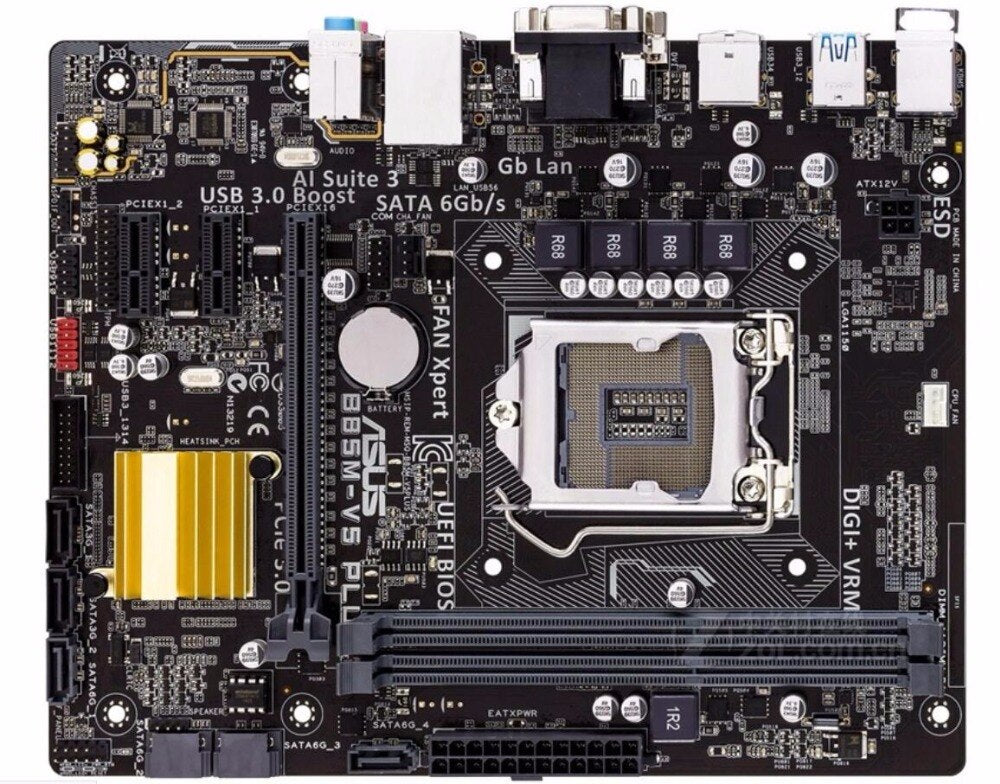 Asus B85M-V5 PLUS Desktop Motherboard B85 Socket LGA 1150 i7 i5 i3