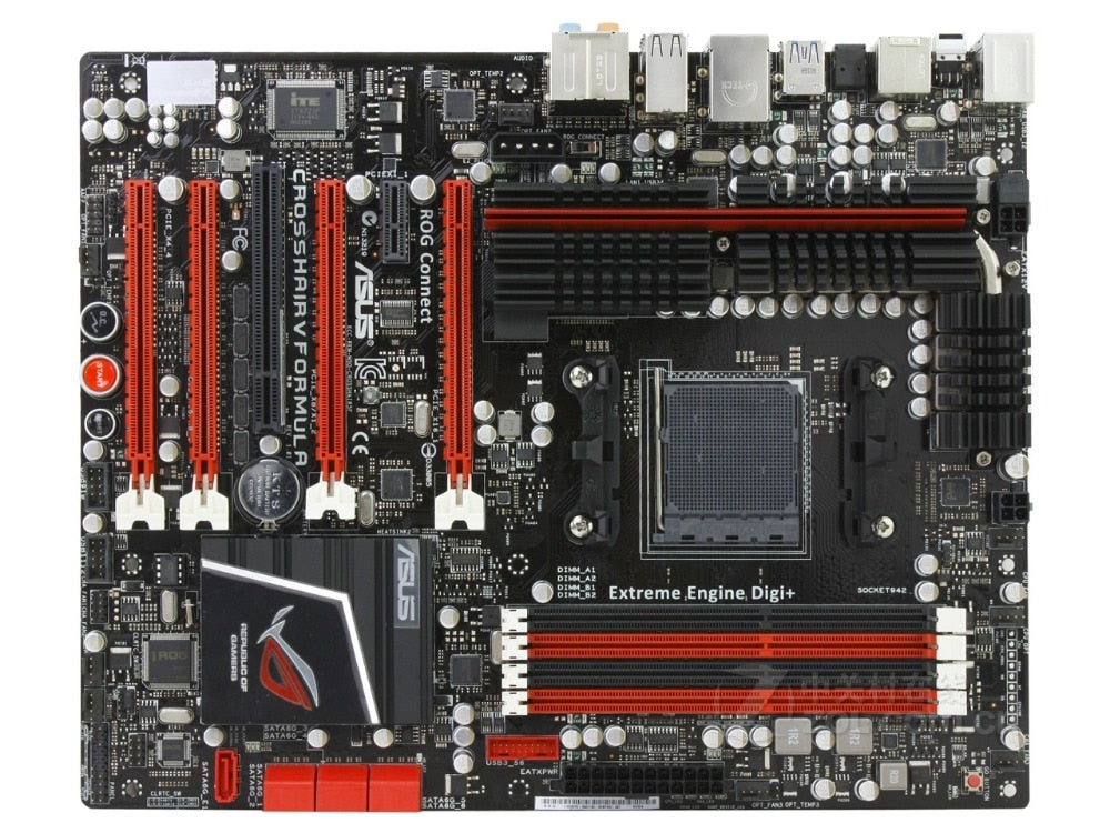 Carte mère pour ASUS Crosshair V Formula C5F Socket AM3+ DDR3 USB2. Carte mère de bureau USB3.0 32 Go 990FX