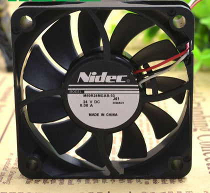 M60R24MGAB-53J56 24 V 0.08A 60*60*15 ventilateur de refroidissement d'alimentation d'imprimante à 3 fils