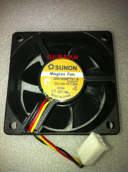 100% brand SUNON 6CM 12V 1.6W GM1206PTV1-A 6025 60mm * 60mm * 25mm three-line server power supply fan - inewdeals.com