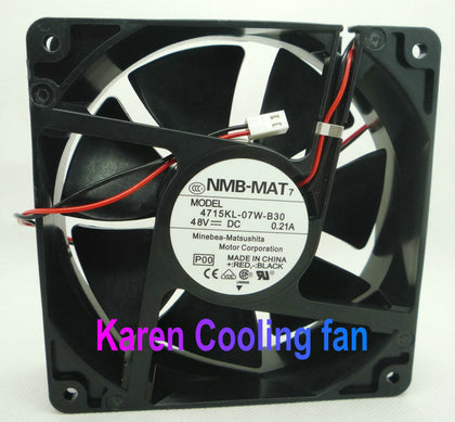 100% NMB 4715KL-07W-B30 12038 48V 0.21A 12cm 120 * 120 * 38mm cooling fan - inewdeals.com