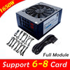 1650W Full Module HQ-1650W-02A Mining Power Supply,Support 6-8 Card ATX Server Full Tested Working