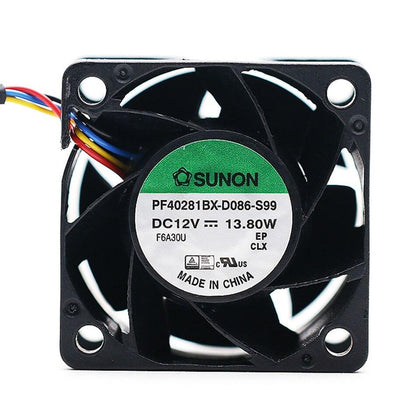 PF40281BX-D086-S99 12V 4028 40*40*28mm 40mm 13.8W 1.15A PWM 4-p axial cooling fan