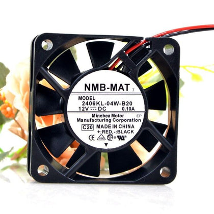 2406KL-04W-B20 For NMB 6mm 60mm fan 6015 DC12V 0.10A CPU Mute cooler cooling fan