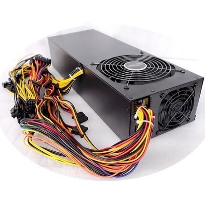 2600W Mining Power Supply,Support All 6-8-12 Cards Rendering 390 6 Cards 1080TI 6 Cards