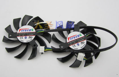2Pcs/lot 85mm NewFD7010H12S 12V 40mm hole Graphics Video Card Fan Replacement For Sapphire HD 7790 7850 7870 7950 cooling system - inewdeals.com