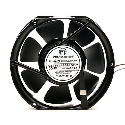 For pelko G1751L48BALB2-7 48V 0.17 a 17251 Dual Ball Copper Core Cooling Fan