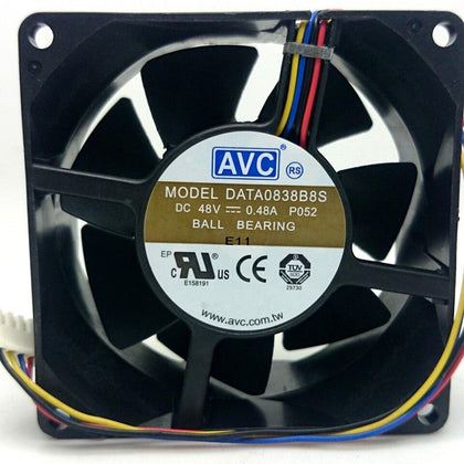 DATA0838B8S DC 48V 0.48A 4-Pin sever axial cooling fan 8038 80*80*38mm 80mm